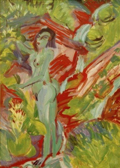 Naked Woman at the Spring by Ernst Ludwig Kirchner